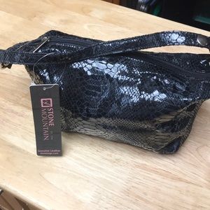 NWT Snakeskin Patent Leather Midi bag